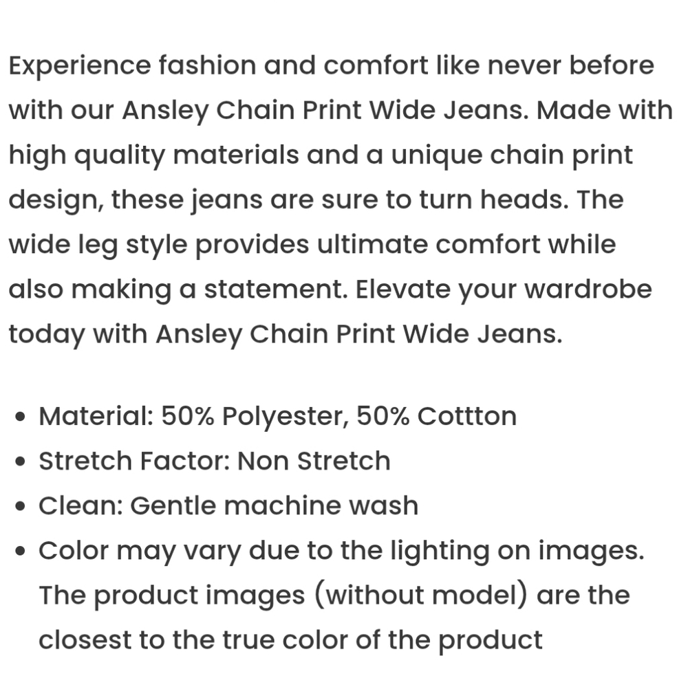 Ansley Chain Print by Innovare Denim - Picture 4 of 7